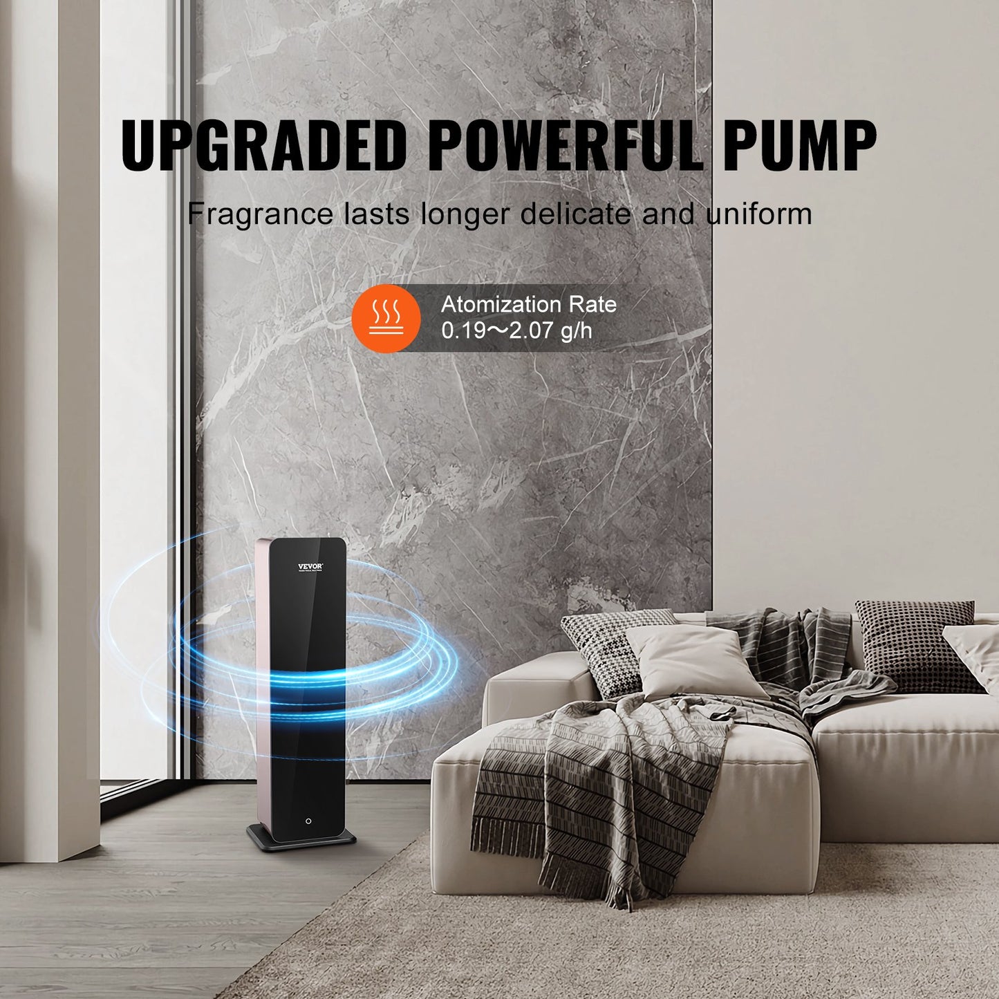 Scent Air Machine For Home, 950ml Bluetooth Smart Cold Air Diffuser, 3000sq.ft Waterless Essential Oil Scent Air Diffuser, Floor Standing Aromatherapy Machine For Large Room, Office, Hotel