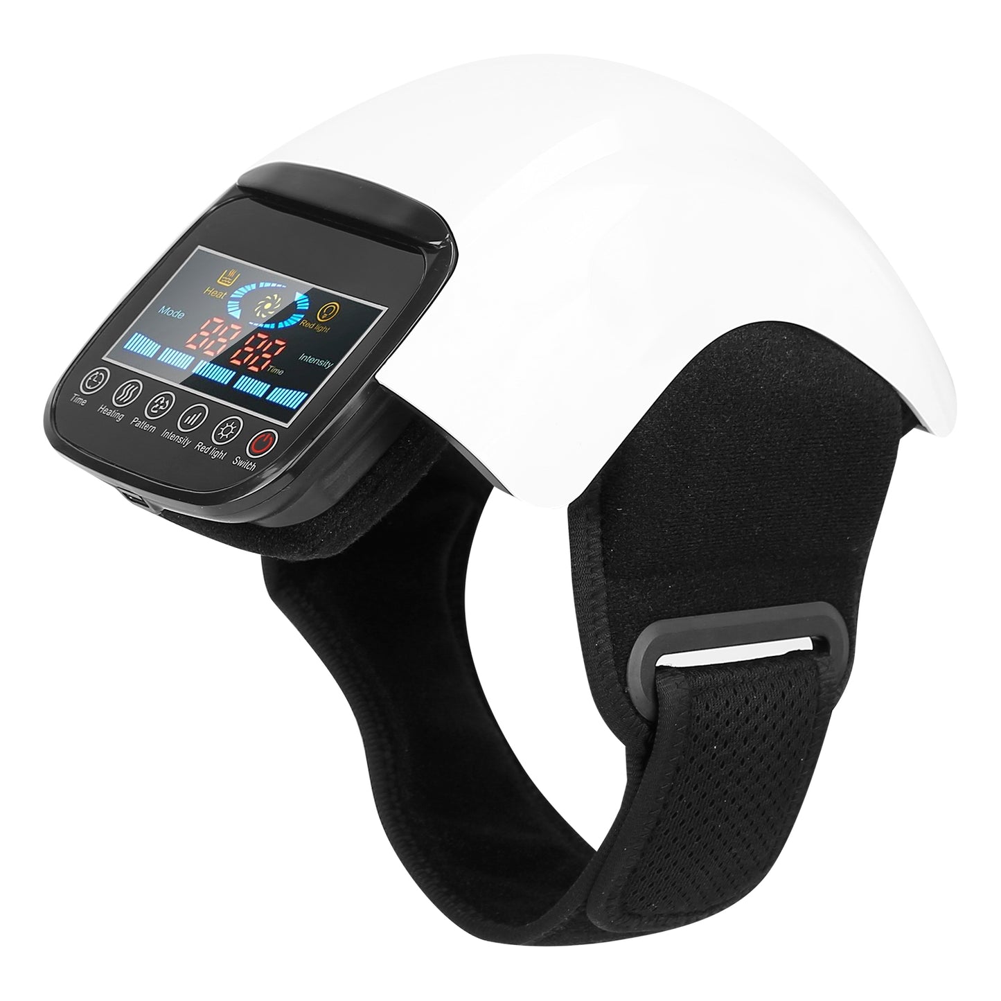 Electric Rechargeable Knee Massager Infrared Heat Pain Relief Therapy Knee Brace Wrap With Air Pressure Kneading Timer Temperature Adjustment