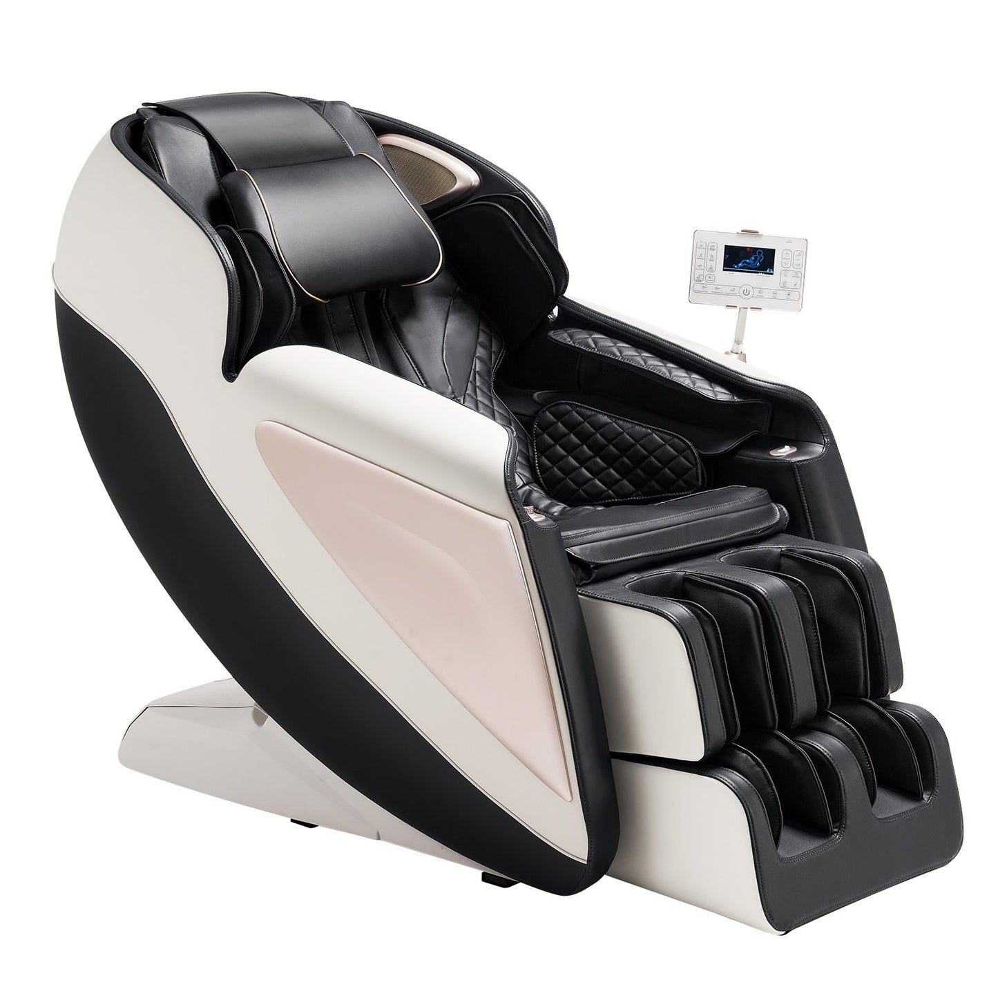 Full Body Massage Chair, 3D Zero Gravity Recliner With SL Track, 18 Auto Modes, Heat, Foot Rollers, Armrest Control, LCD Display, 36 Airbags, Retractable Footrest