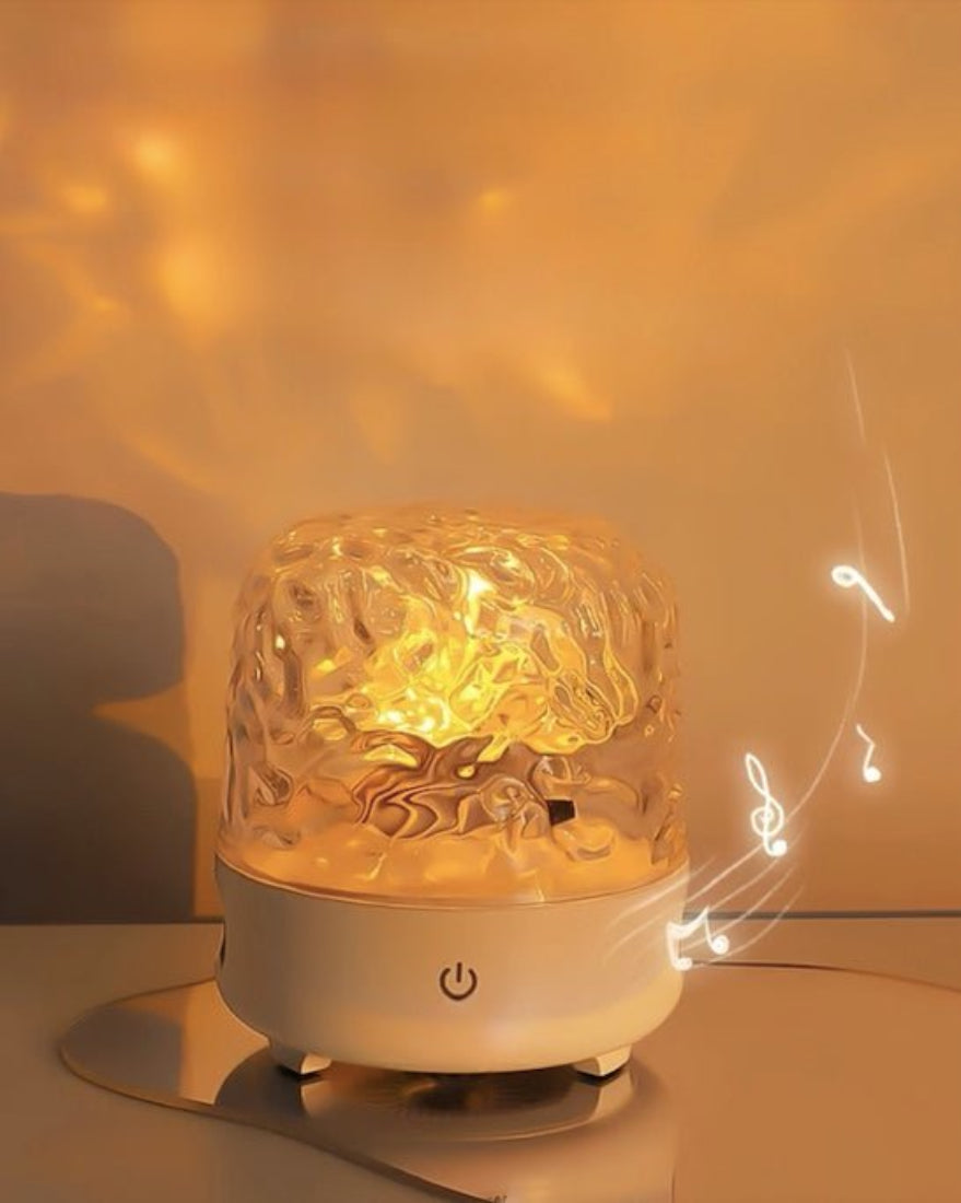 Ambient Light With Stereo Speaker Aurora Projector Make your bath time a ritual